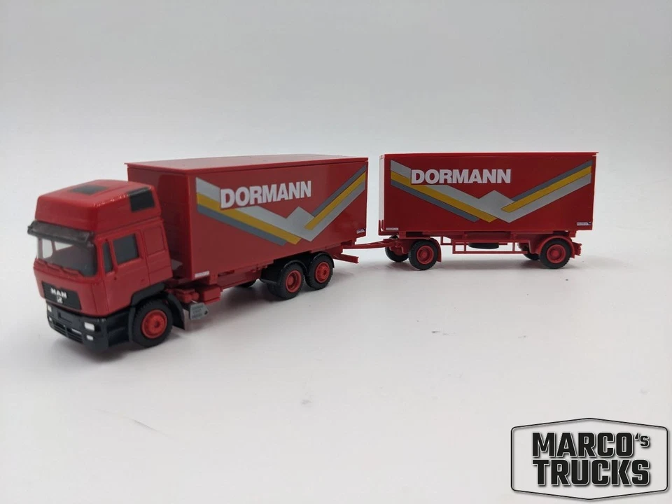AWM/Herpa MAN F2000 Evo Swap body trailer truck „Dormann“ Conversion 1:87 /AWU26 - Image 1 of 1