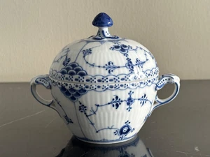 Azúcar Royal Copenhagen 1ª Calidad 1889-1922 Azul Acanalado Medio Encaje #606 - Imagen 1 de 8