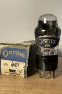 Osram B21 Double Triode Valve Tube Tests Good Boxed Made in England - Bild 1 von 6