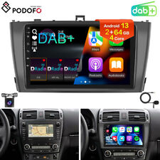 Produktbild - DAB+ Android 13.0 Autoradio Für Toyota Avensis 2009-2015 GPS NAVI CarPlay 2+64GB