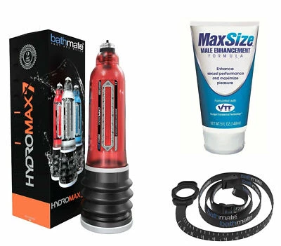 Новый Real Bathmate Hydromax 9 гидропамп водяной пенис увеличитель насос красный 8 «- 9» - Изображение 1 из 4