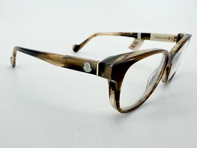 NOS Moncler 5014 Moncler Anteojos MARCOS 053 Marrón 52[]15-140 Beige Raya K092 Foto 1 de 4