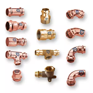 Pressfittings für Kupfer Rotguss Pressfitting für Heizung und Trinkwasser/DVGW - Bild 1 von 37
