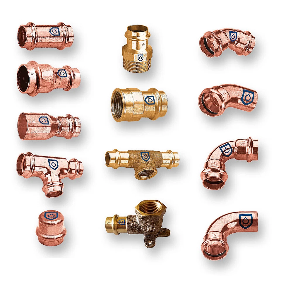 FRABO Pressfittings für Kupfer Rotguss Pressfitting für Heizung und Trinkwasser/DVGW