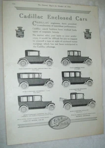 1916 Cadillac Coupe Victoria Convertible Brougham Limousine Landaulet mag car ad - Picture 1 of 1