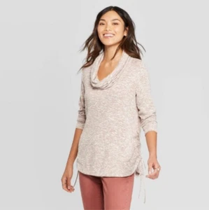 Women's Long Sleeve Sweatshirt - Knox Rose - Pink/Gray - Various Sizes - C436 - Picture 1 of 6