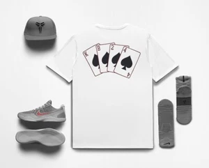 Nike Kobe Bryant White Dri-Fit T Shirt Lower Merion Aces 820293-100 Medium M - Picture 1 of 3