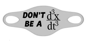 Ne Soyez Pas Un T Maths Décontractés Intelligents Respirer Masques De Protection - Foto 1 di 1