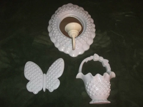vintage burwood wall hanging mirror candle holder.butterfly,basket Cover