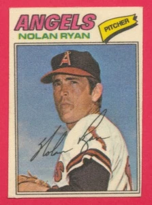 EX+/- CLOTH TEST ISSUE NOLAN RYAN HOF 1977 TOPPS STICKER #40 VINTAGE *TPHLC-0824 - Picture 1 of 2