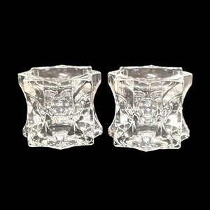 Candelabros de cristal votivo Mikasa Sparkling Star de diseñador ver video nuevos en caja - Imagen 1 de 9