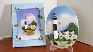 Popular Imports BIG SABLE POINT, MICHIGAN LIGHTHOUSE PLAQUE / WALL HANGING~NIB - Picture 1 of 4