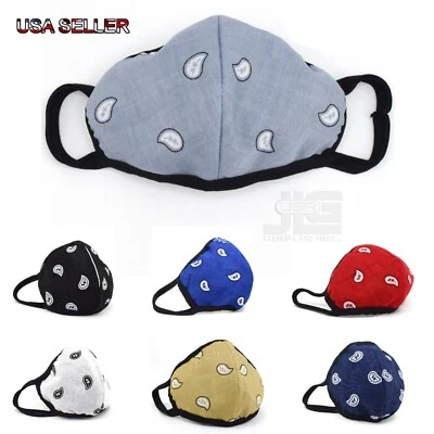 Bandana Face Mask Cover Tear Drop Cloth Nose Mouth Washable USA Made Handmade  - Image 1 of 2