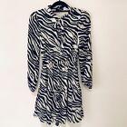 Quiz Clothing Animal Zebra Print Chiffon Skater Dress BRAND NEW
