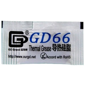 [6pks] High-conductivity GD66 Thermal Grease paste, CPU, 0.5g sachets - ref:GD66 - Afbeelding 1 van 2