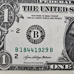 $1 Birthday Note One Dollar Bill 18441929 Uncirculated (Trailing 1929 ) - Picture 1 of 1