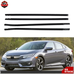For Honda Civic Sedan 2016-2019 Window Weatherstrip Molding Trim Seal Belt Outer - Bild 1 von 8