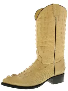 Herren Rodeo Westernstiefel Voll Alligatormuster Sand J Zehe Größe 8,5 - Bild 1 von 5