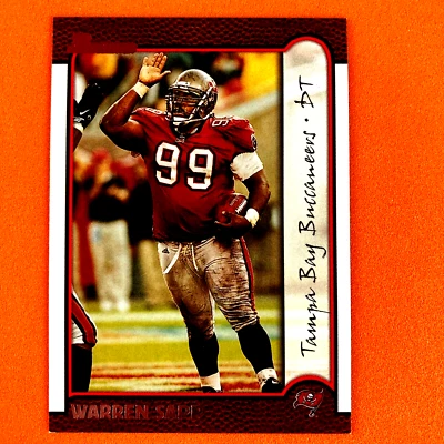 Warren Sapp 1999 Bowman Card #29 NFL Tampa Bay Buccaneers - Image 1 of 2