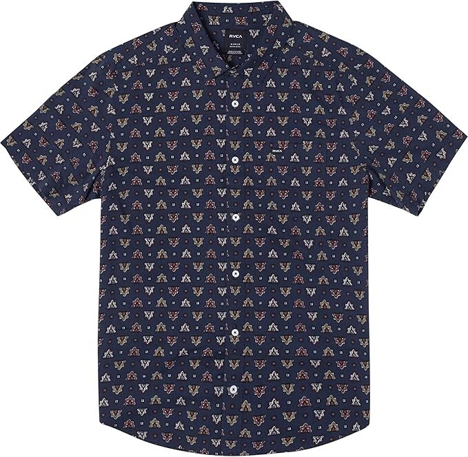 Camisa tejida RVCA para hombre LA FLEUR S/S - MYV - mediana - nueva con etiquetas Foto 1 de 1