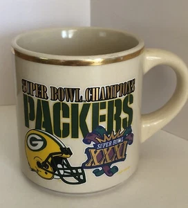 Green Bay Packers Super Bowl XXXI Champions Kaffeebecher Vintage Sammeltasse - Bild 1 von 8