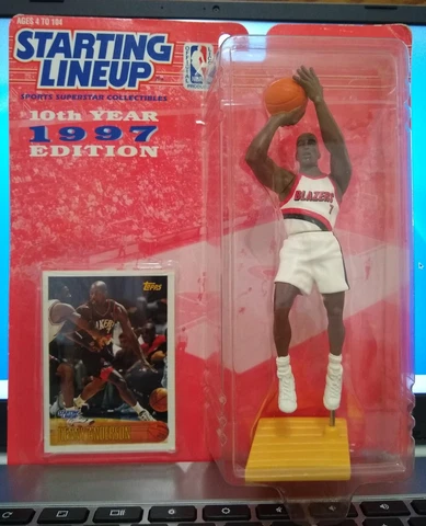 Kenny Anderson 1997 Kenner Starting Lineup 6-Inch Action Figure & Collector Card Cover