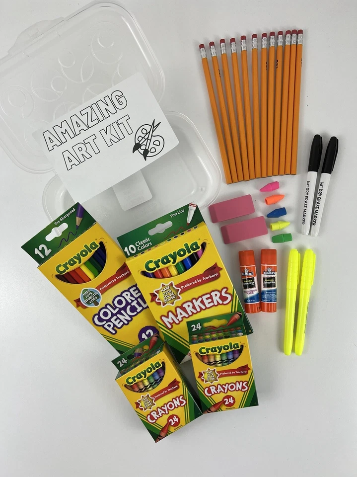Back to School Supply Bundle Kit Middle High School Crayola Art SAME DAY SHIP - Image 1 of 1