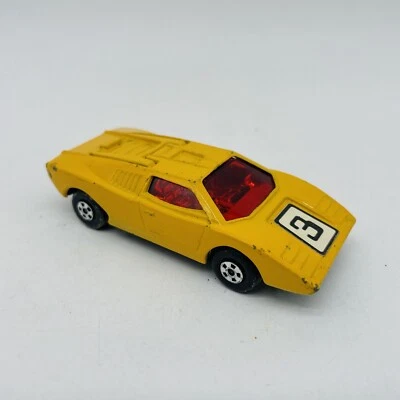 no27 LAMBORGHINI COUNTACH Car Size 1/64 1973 Matchbox Toy Car Vintage Toy Lensey - Image 1 of 4
