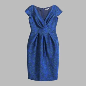 L.K. Bennett Blue Rose Jacquard Pencil Dress | UK 10 - Bild 1 von 10