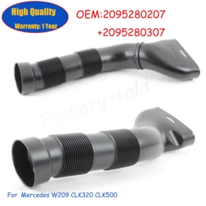 Set New Left + Right Side Air Intake Duct Hose for Mercedes W209 CLK320 CLK500 - Bild 1 von 3