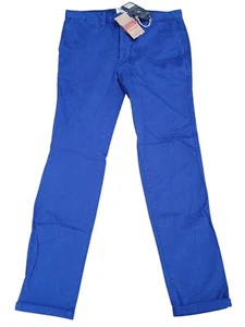 Jack Wills British Outfitters königsblau gefesselte Chinos neu mit Etikett, Herren 32L - Bild 1 von 6