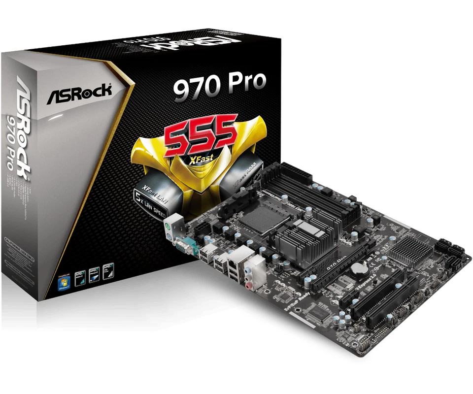 Placa Base Asrock 970 Pro3 R2.0 - Imagen 1 de 2