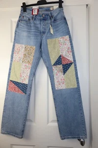 Levi's 501 NWT 150th Anniversary 90s Patchwork Jeans Road Tripping Size 25x32” - Picture 1 of 21