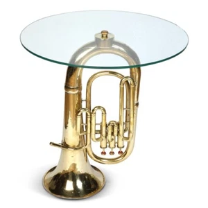 Culinary Concepts Moritz Tuba Glass Top Side Table - Picture 1 of 3