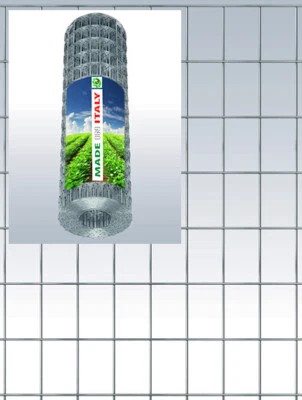 MADE IN ITALY RETE METALLICA ZINCATA ELETTROSALDATA PER RECINZIONE MAGLIA 50X75