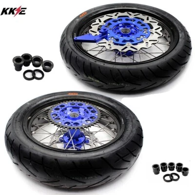 KKE 17" Supermoto Tire Wheels Rims Fit Yamaha YZ250F 2001-2024 YZ450F 2003-2024 - Image 1 of 4