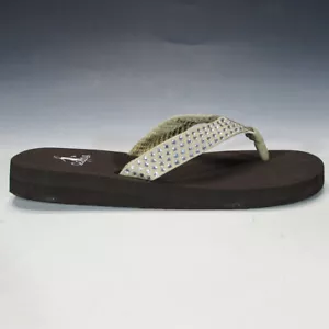 Corky's Women's Tori Flip-Flop Sandals (Champagne, US Women Size 7) - Picture 1 of 11