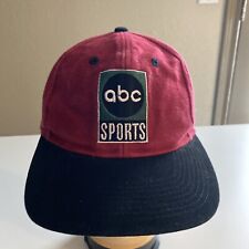 ABC Sports Vintage Snapback Hat Top of the World Two Tone Color Baseball Cap RED
