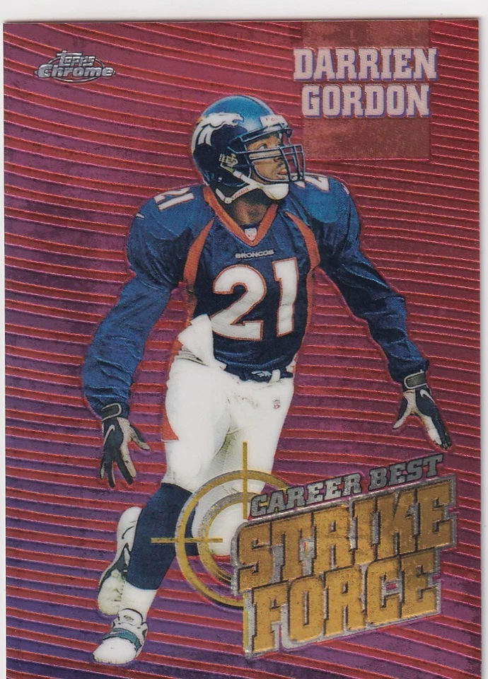 1999 TOPPS CHROME STRIKE FORCE DARRIEN GORDON DENVER BRONCOS (AG)1210 - Image 1 of 1