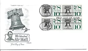 1960 FDC, AIRMAIL "LET FREEDOM RING" , ARTMASTER CACHET, BLK - Picture 1 of 1