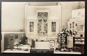 Exposición Luterana Sínodo de Missouri GGIE 1939 RPPC DOPS - Imagen 1 de 2