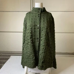 JOSEPH RIBKOFF Textured Stand Collar Jacket Women's Size US 8 Iguana - Picture 1 of 7