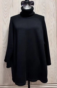 Eileen Fisher Damen Pullover Schwarz Merinowolle Rollkragen. Größe 1X. EUC. - Bild 1 von 14