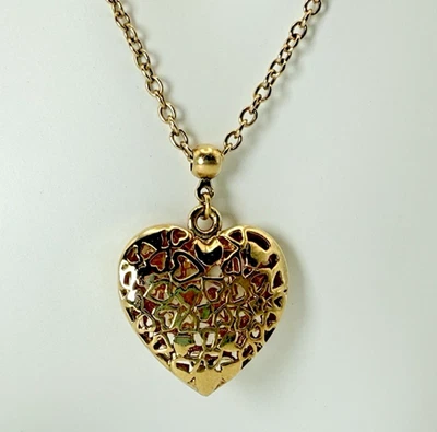 Collar corazón filigrana tono oro Brand Co. 1928 Foto 1 de 4