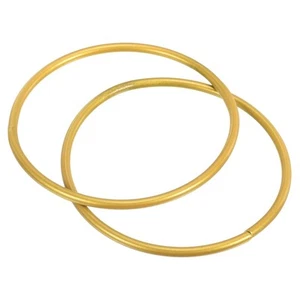 2Pcs 3" Round Metal Floral Hoop Wreath Frame Ring - Wedding Party Wall Hanging - Picture 1 of 5