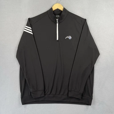 Sudadera Orlando Magic Para Hombre XL Negra 1/4 Cremallera Pullover NBA Baloncesto Calentamiento Foto 1 de 4