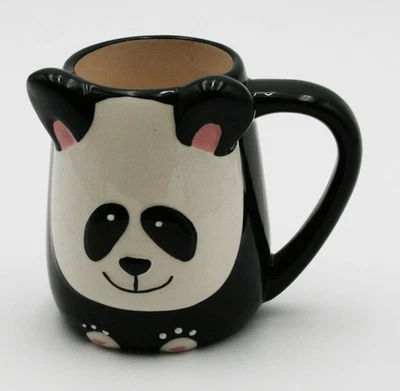 Taza 3D Tag Oso Panda Blanco y Negro Zoo Animal Cup Foto 1 de 4