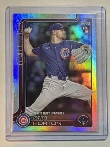 2025 Topps Update #US214 CADE HORTON Chicago Cubs Rookie Debut Rainbow Foil - Bild 1 von 2