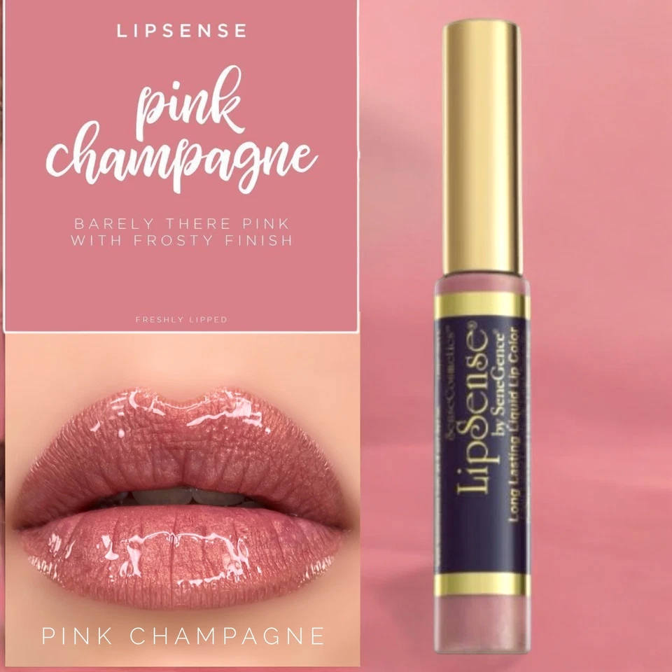 Color de labios líquido de larga duración LipSense Pink Champagne de SeneGence tamaño completo Foto 1 de 1