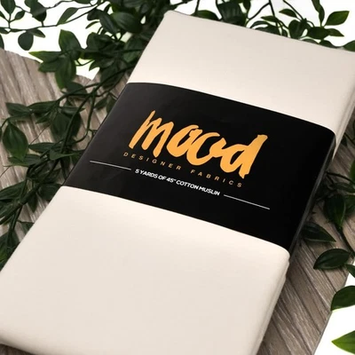 5 Yards 44" Wide Unbleached 100% Cotton Muslin Draping Fabric Standard - Image 1 of 4